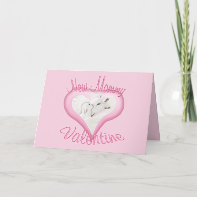 New Mommy Goat Valentine Card (Front)