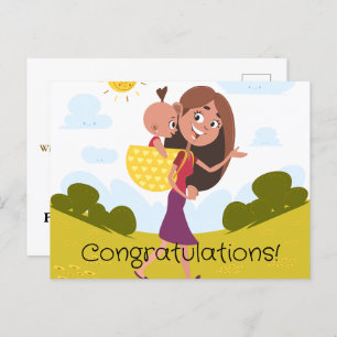 New mommy  postcard