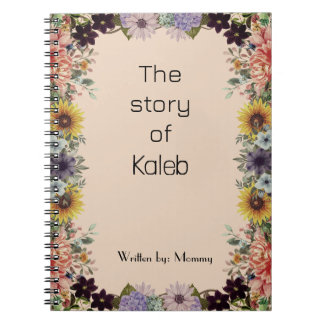 New Mommy's Journal Custom Personalized Spiral 