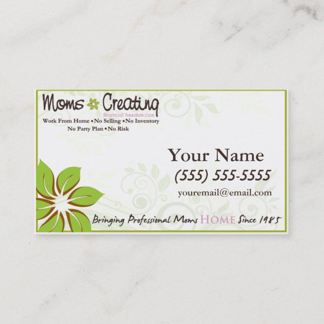 NEW Moms Business Card (Front)