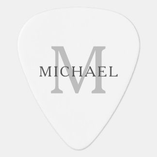 New Monogram Simple Modern Custom Guitar Pick