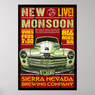 New Monsoon Sierra Nevada Brewing CO 2013 Poster