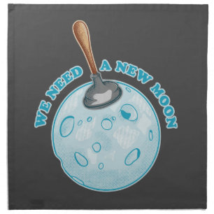 New moon astrology astronomy cloth napkin