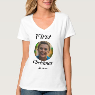New mother 2025 Christmas photo T-Shirt