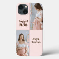 New mother pregnant proud typography gift for mom