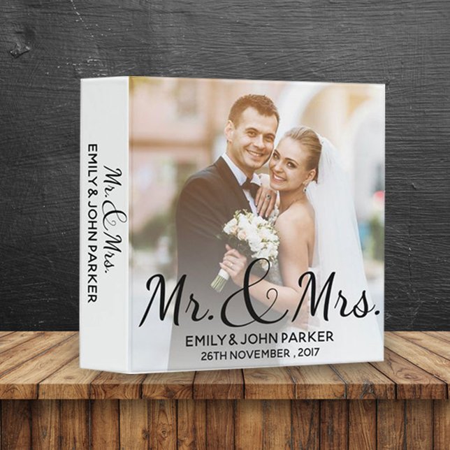 New Mr & Mrs Happily Ever After Wedding Keepsake 3 Ring Binder (Creator Uploaded)