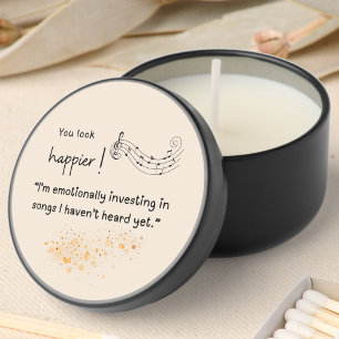 New Music Theme Soy Wax Candle Favor Mini Candle Favors