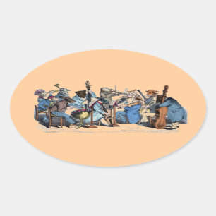 NEW MUSICAL LANGUAGE / ANIMAL FARM ORCHESTRA OVAL STICKER