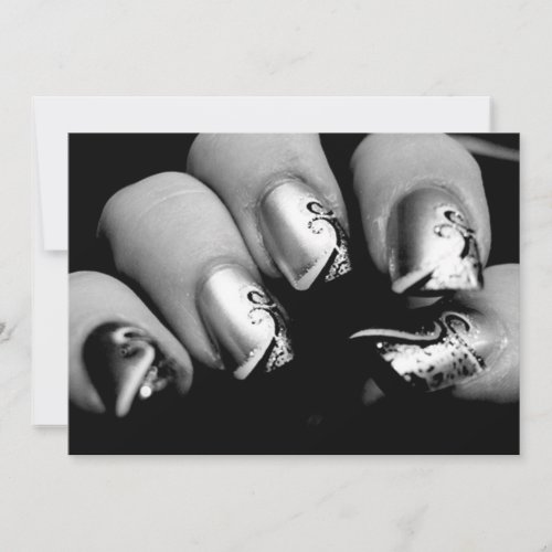 New nails personalized invites