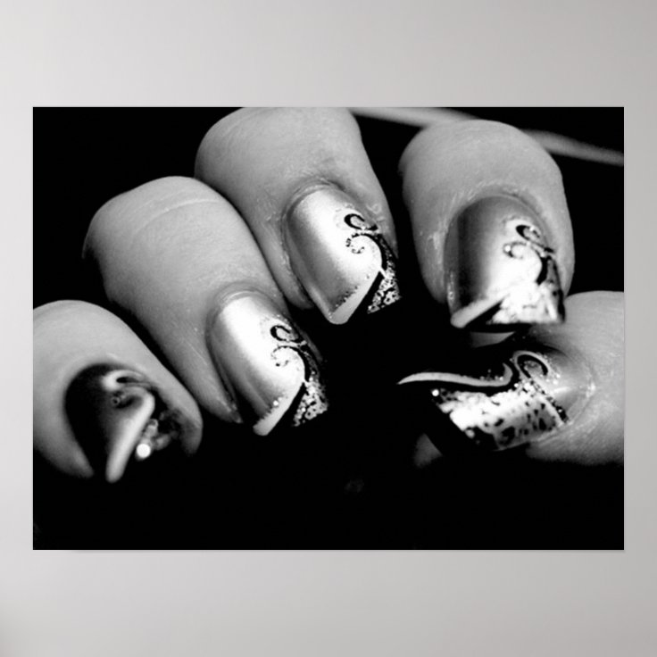 New nails poster Zazzle
