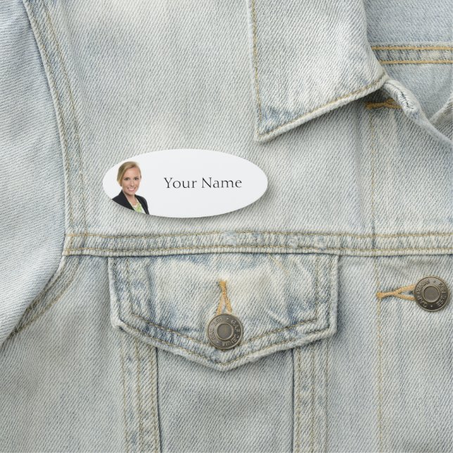 NEW! Name Tag - 3" X 1.25" Oval (In Situ)