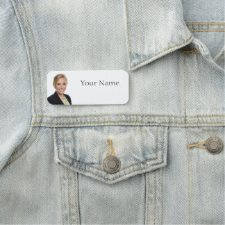 NEW! Name Tag - 3" X 1.25" Rectangle - Rounded