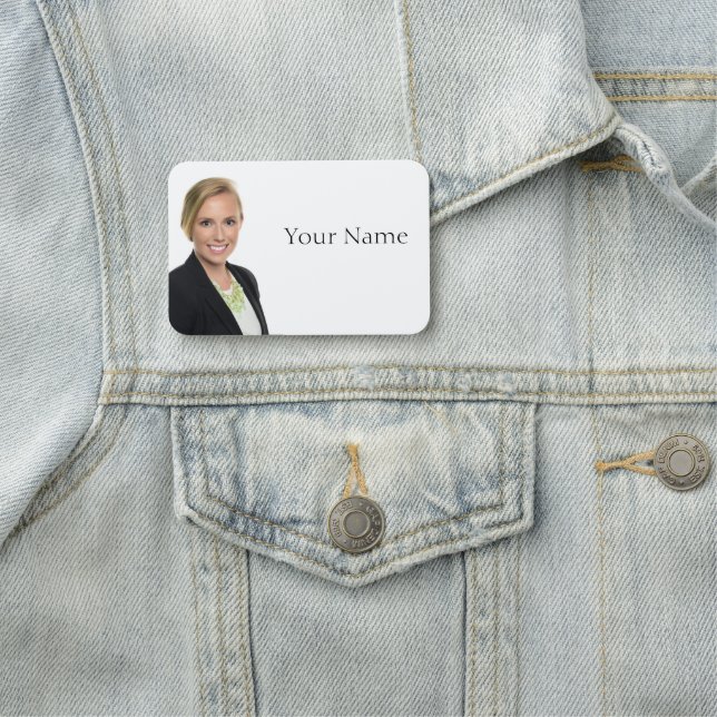 NEW! Name Tag - 3" X 2" Rectangle - Rounded (In Situ)