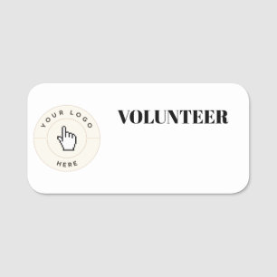 NEW! Name Tag - Dry Erase - 3" X 1.5" Volunteer