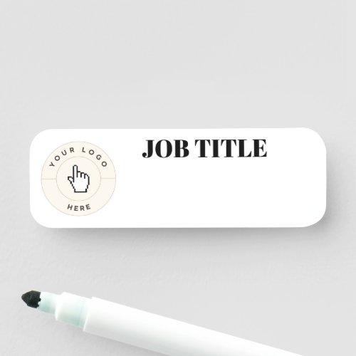 NEW Name Tag _ Dry Erase _ 3 X 1 Rectangle 