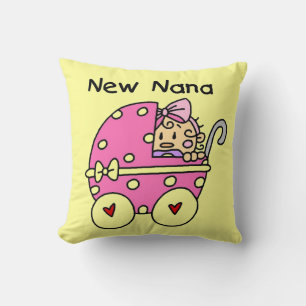 New Nana Baby in Carriage Gifts Throw Pillow