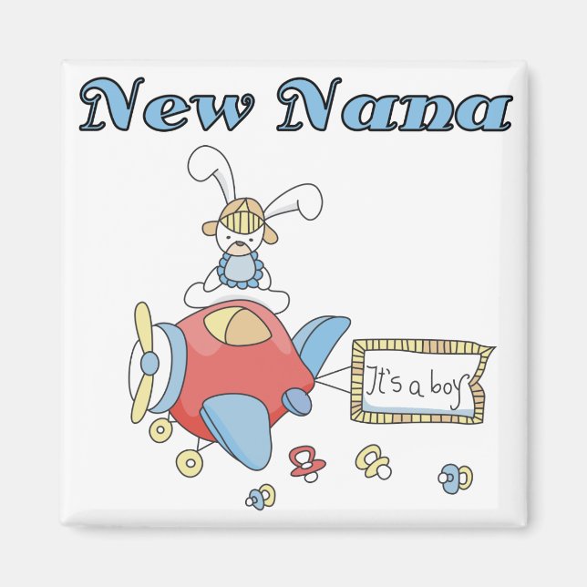 New Nana of Boy-Airplane Tshirts and Gifts Magnet (Front)