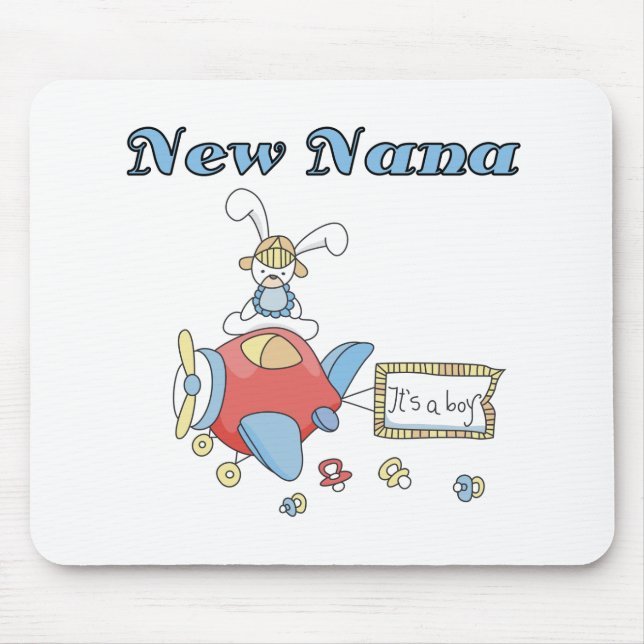 New Nana of Boy-Airplane Tshirts and Gifts Mouse Pad (Front)