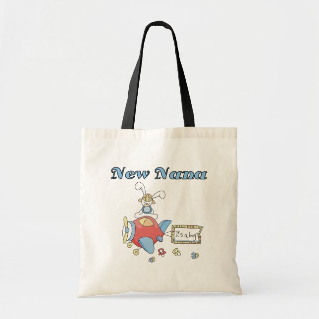 New Nana of Boy-Airplane Tshirts and Gifts Tote Bag (Front)