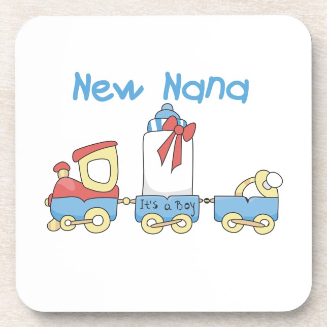 New Nana - Train Gifts Beverage Coaster (Front)