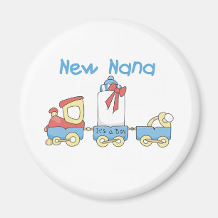 New Nana - Train Tshirts and Gift Magnet