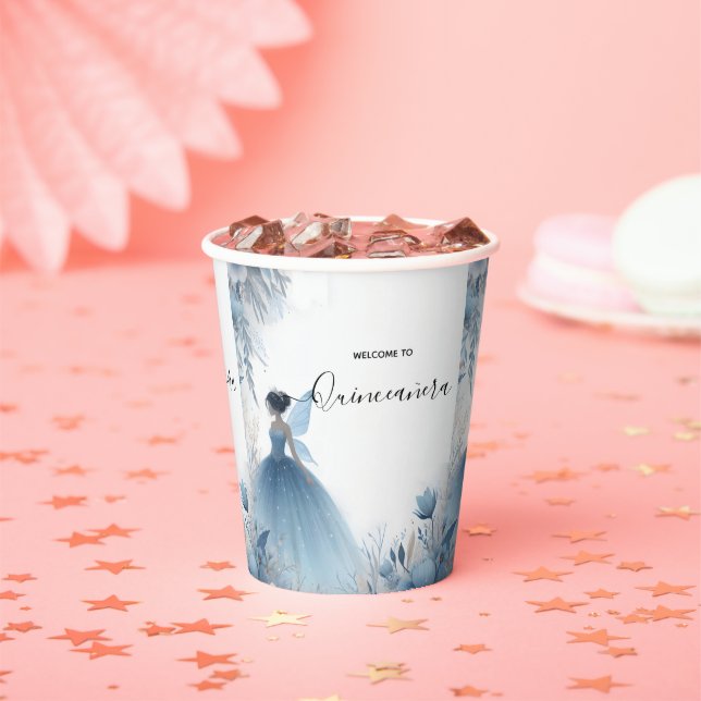 New Nature Tree Witch Enchanted Forest Quinceanera Paper Cups (Insitu)