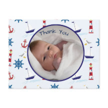 New Nautical baby boy announcement