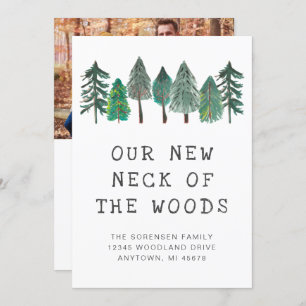 New Neck of the Woods Family Photo Moving Announcement