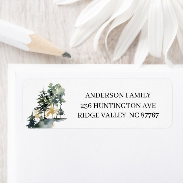 New Neck of the Woods Mountain New Address Label (Insitu)