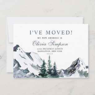 New Neck of the Woods  Moving Announcement Card