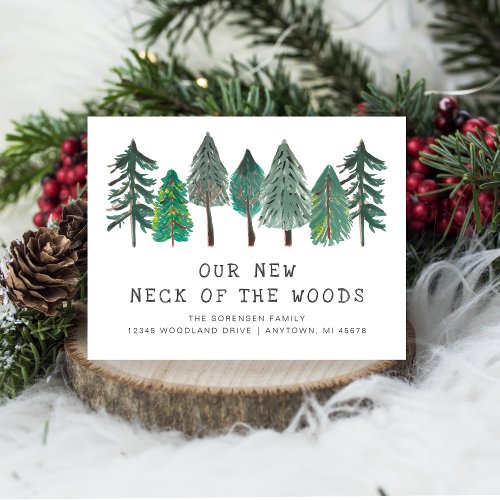 New Neck of the Woods Moving Announcement Postcard