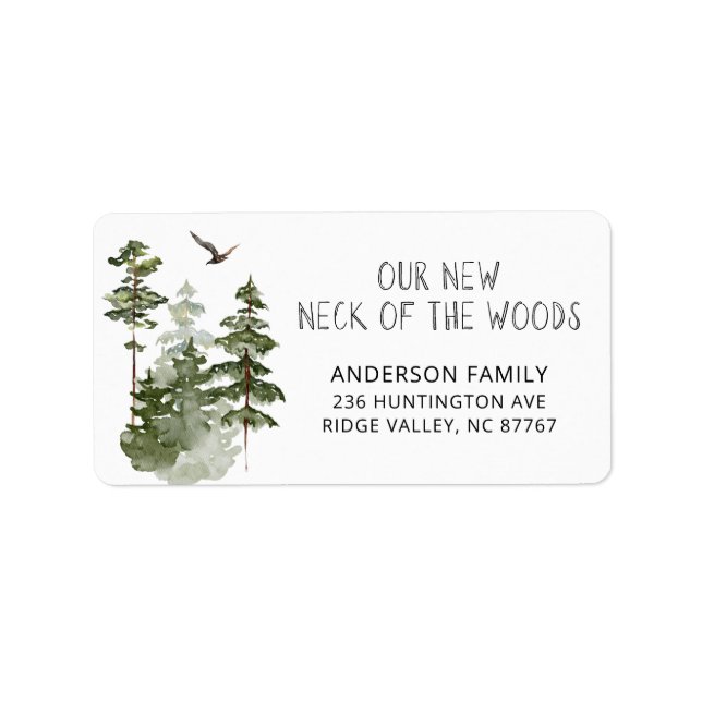New Neck of the Woods New Address Label (Front)