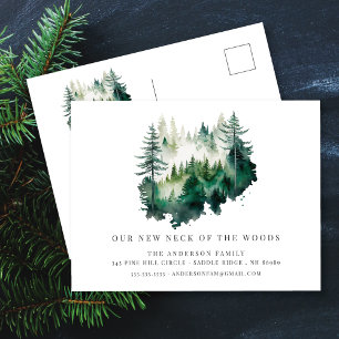 New Neck of the Woods New Address Post Card