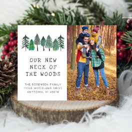 New Neck of the Woods Photo Moving Announcement Postcard