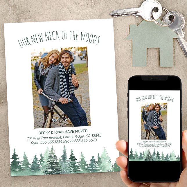 New Neck of the Woods Pine Forest Photo Moving Announcement (Creator Uploaded)