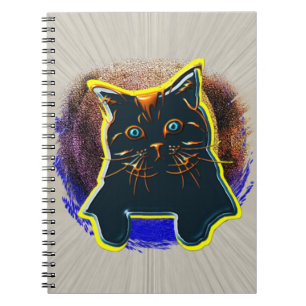 New Neon Cat T-Shirt Gel Mouse Pad Tapestry Notebook