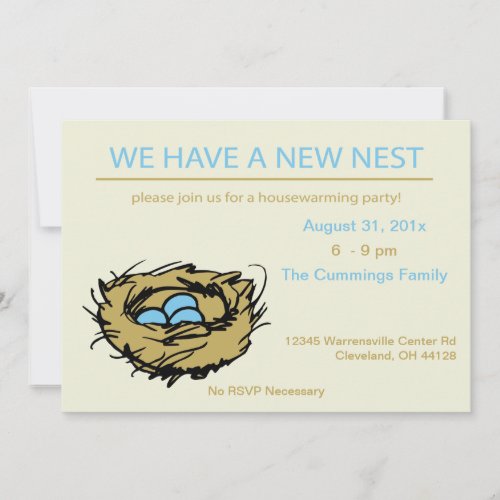 New Nest Housewarming Invitation