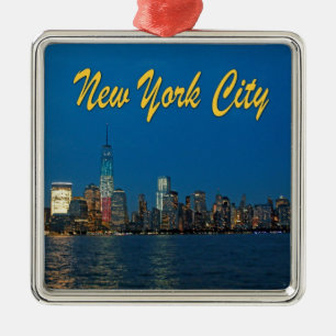 New New York City Lights Metal Ornament