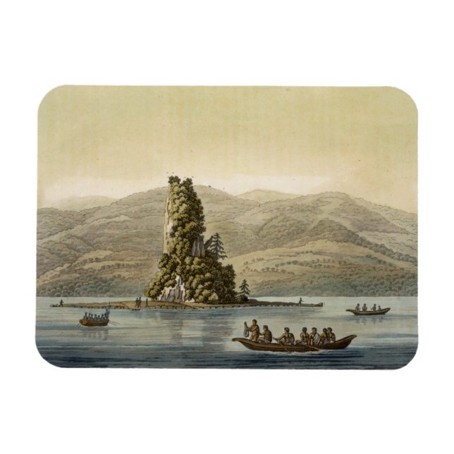 New Norfolk near Vancouver (colour engraving) Magnet (Horizontal)