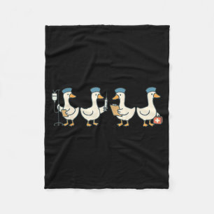 New nurse graduation goose school nursing  fleece blanket