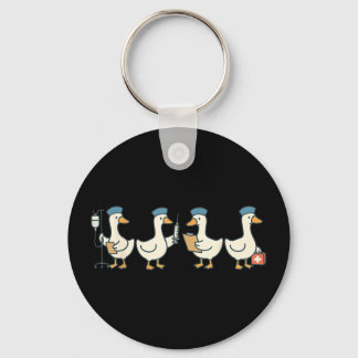 New nurse graduation goose school nursing keychain