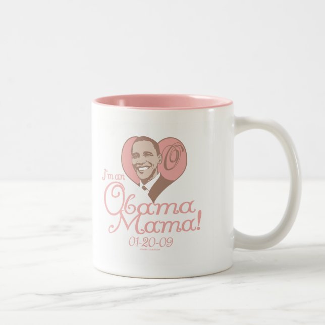 New Obama Mama 2009 Gear Two-Tone Coffee Mug (Right)