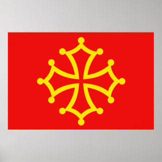 New Occitania, France flag Poster
