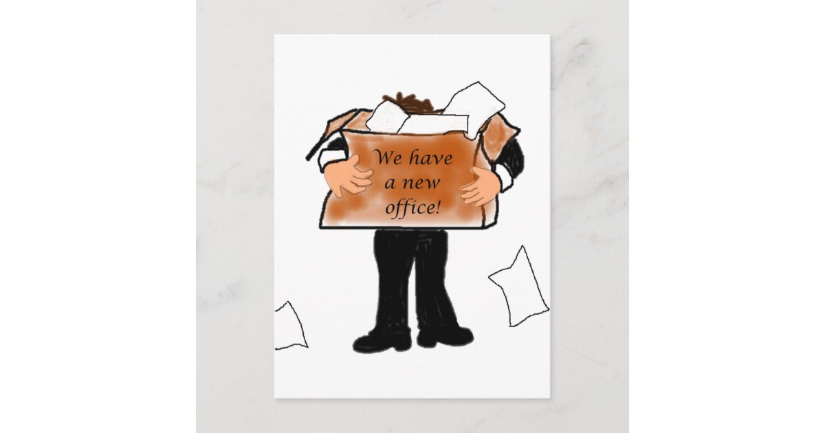 New Office Announcement Postcard Zazzle com
