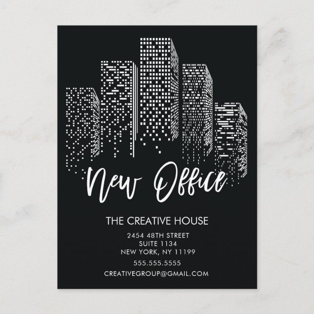 New Office Moving Announcement  Post Card (Front)