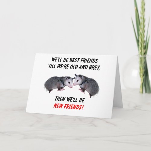 New Old Friends Card