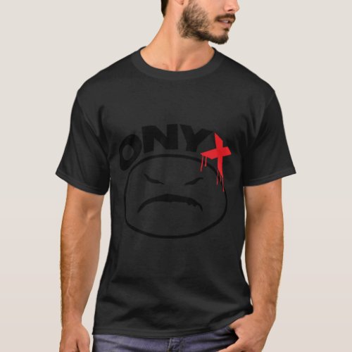 New ONYX Logo Rap Hip Hop Music Men_s White Black T_Shirt