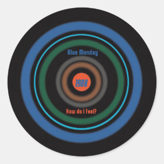 New Order Blue Monday british 80's Classic Round Sticker