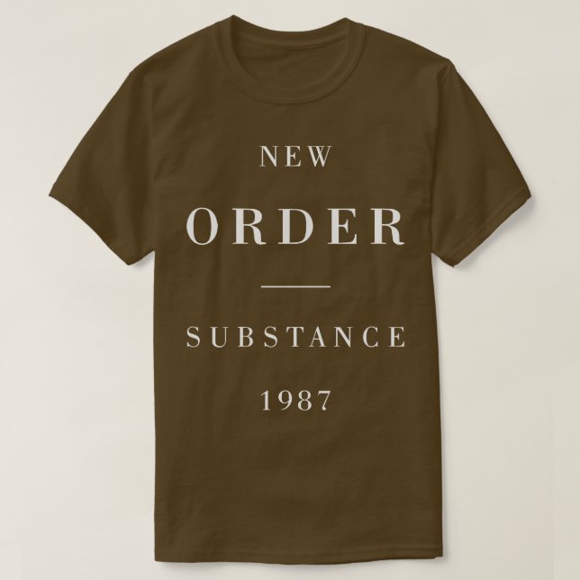 New Order Substance TShirt (Design Front)