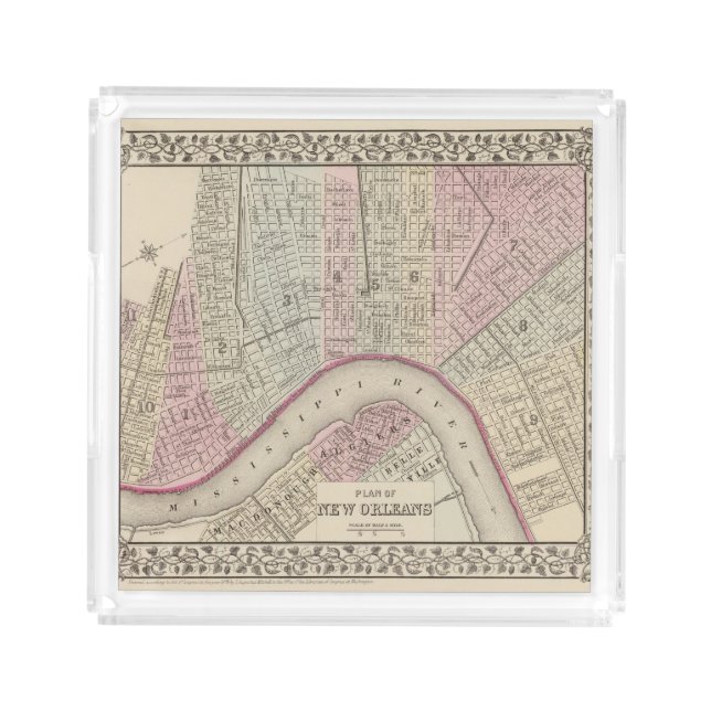 New Orleans 3 Acrylic Tray (Front)
